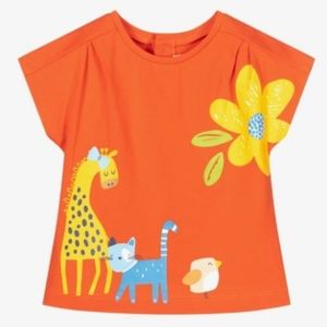 Mayoral orange T-shirt for 24 months girls